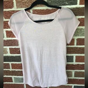 American Eagle- pale pink with sheer shoulders (small)